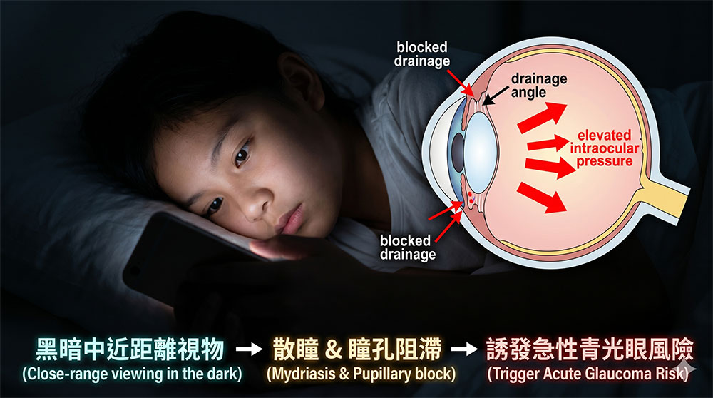 誘發急性青光眼風險