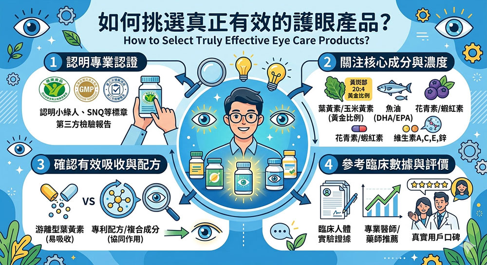 如何挑選真正有效的護眼產品
